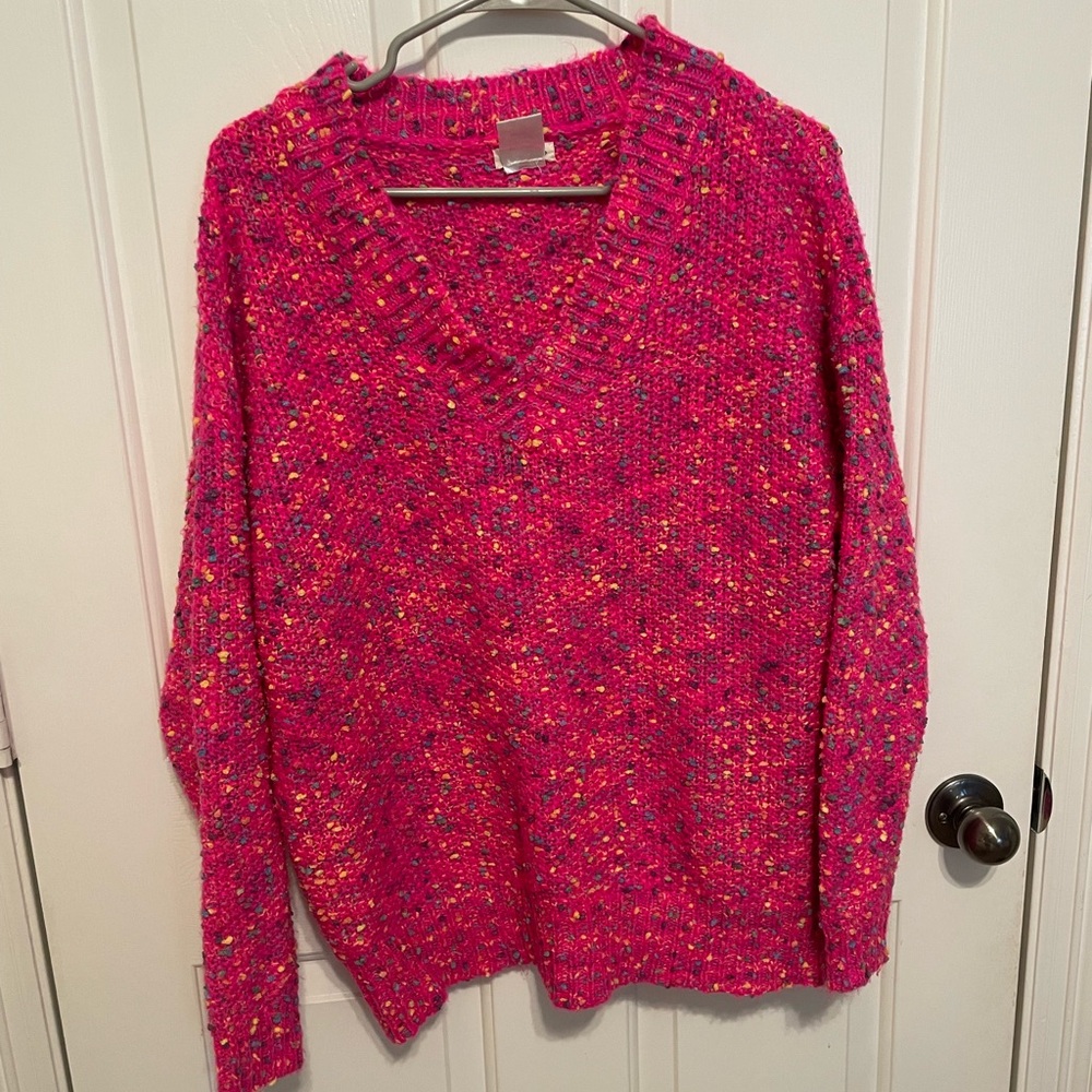 Pink Oversized Sweater